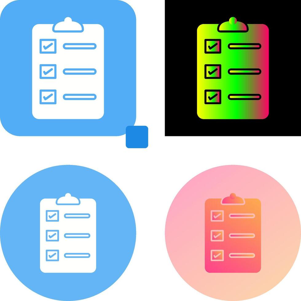 Unique Orders List Icon Design vector