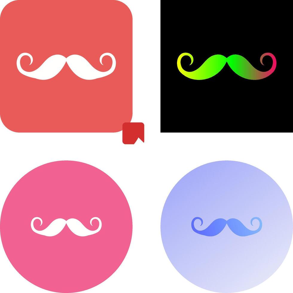 Moustache Icon Design vector