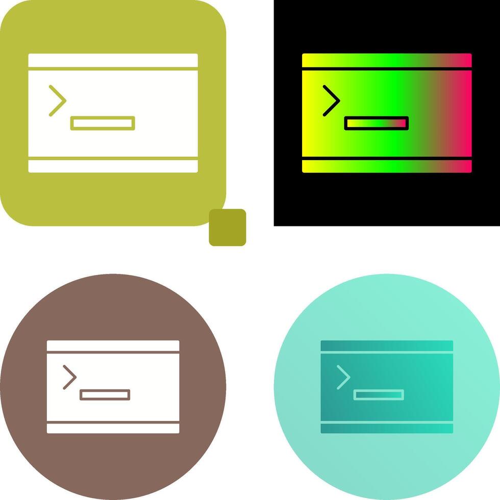 Unique Console Icon Design vector