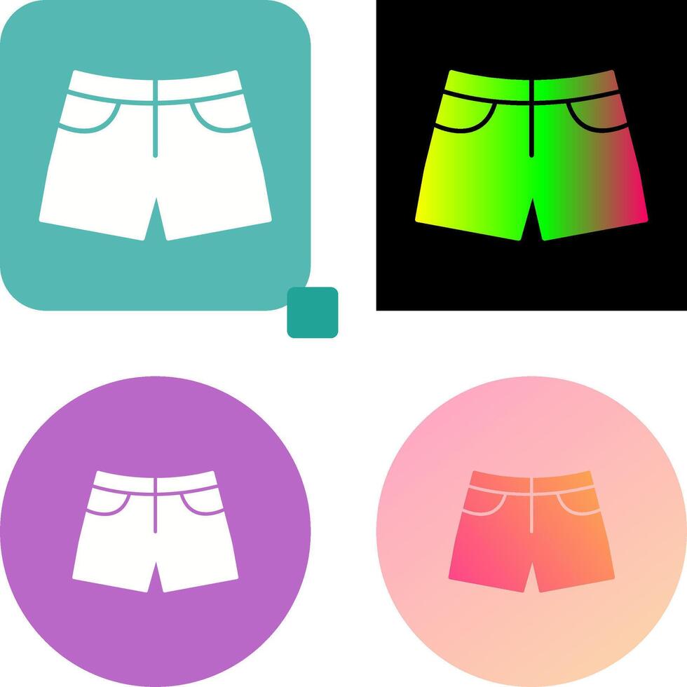 Shorts Icon Design vector