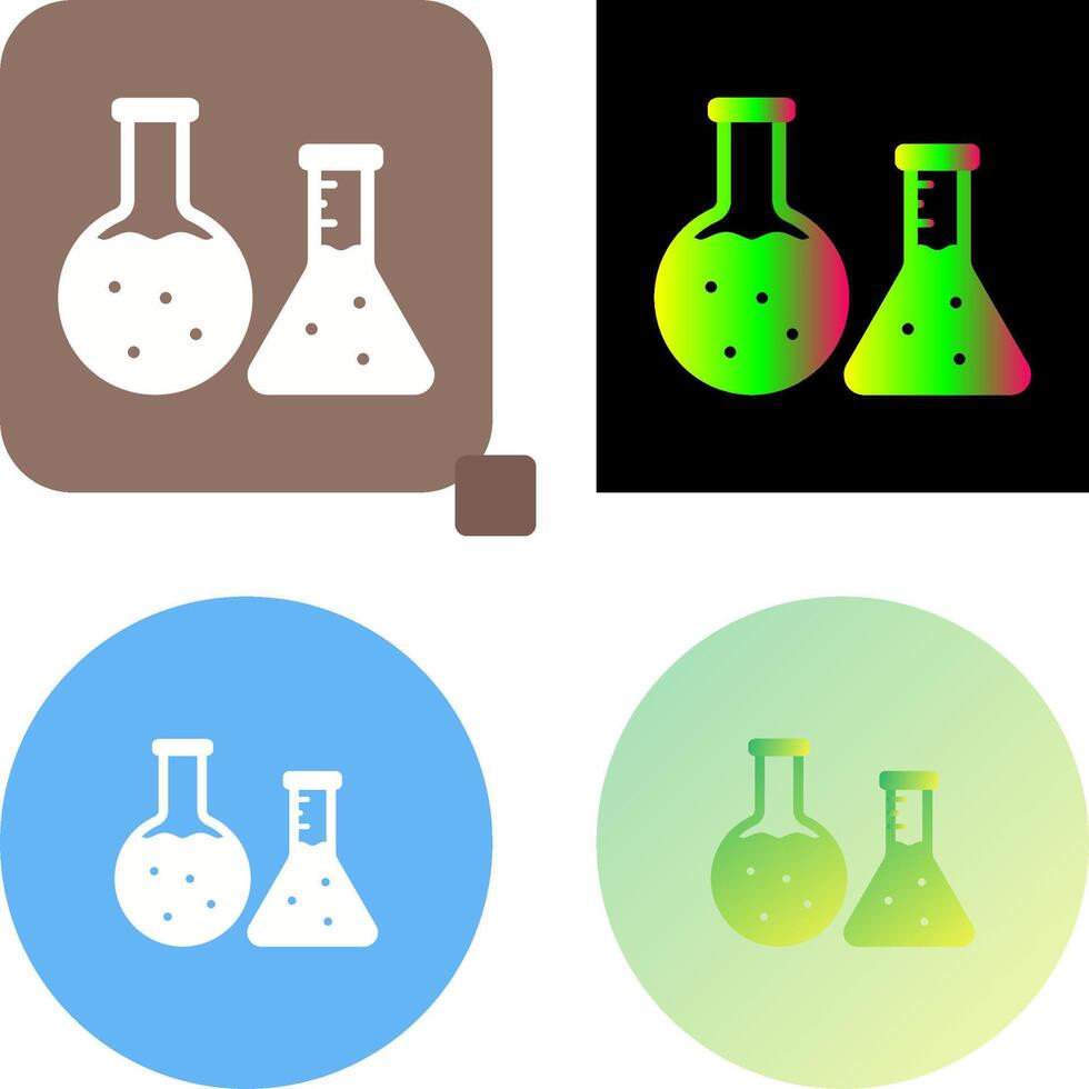 Flask Icon Design vector
