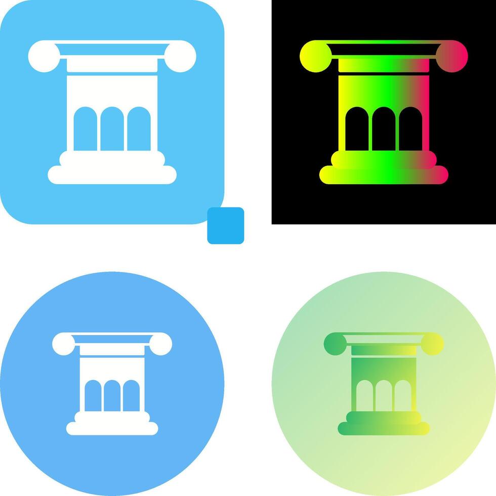 Roman Law Icon Design vector