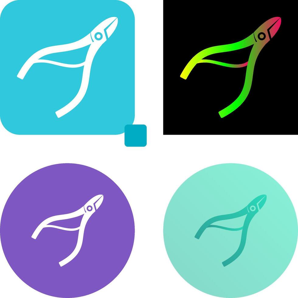 Nippers Icon Design vector