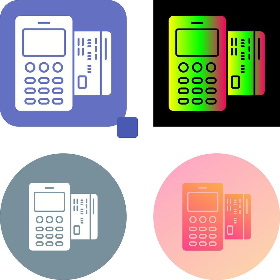 Card Machine Icon Design vector