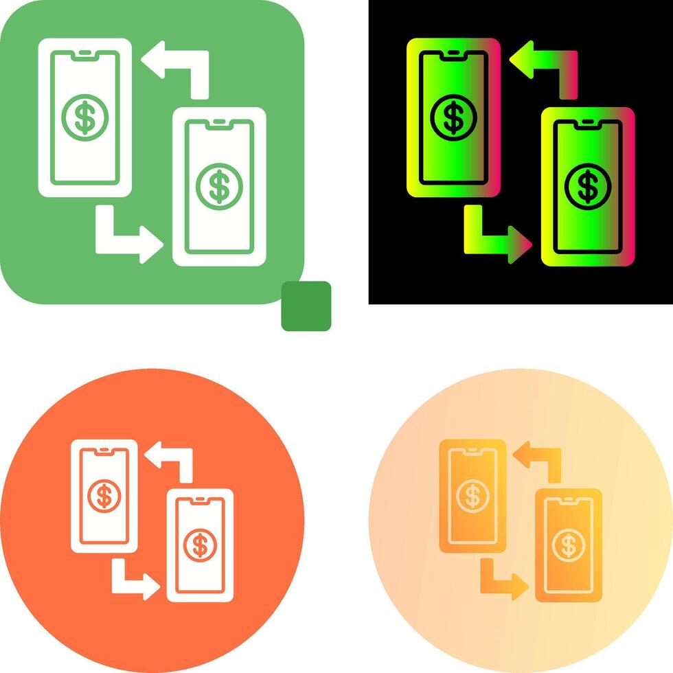 Transaction Icon Design vector