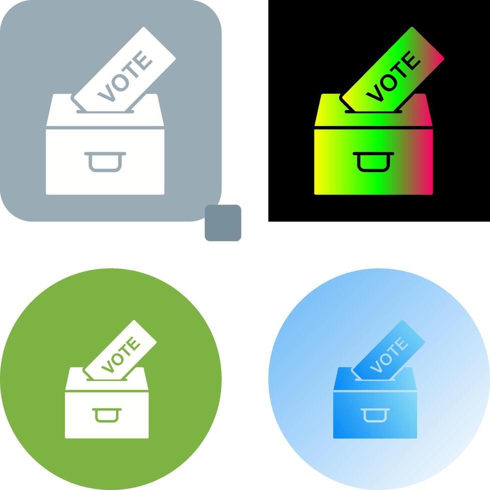 Casting Vote Icon Design vector