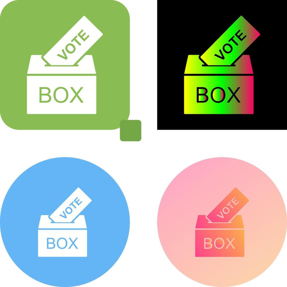 Giing Vote Icon Design vector