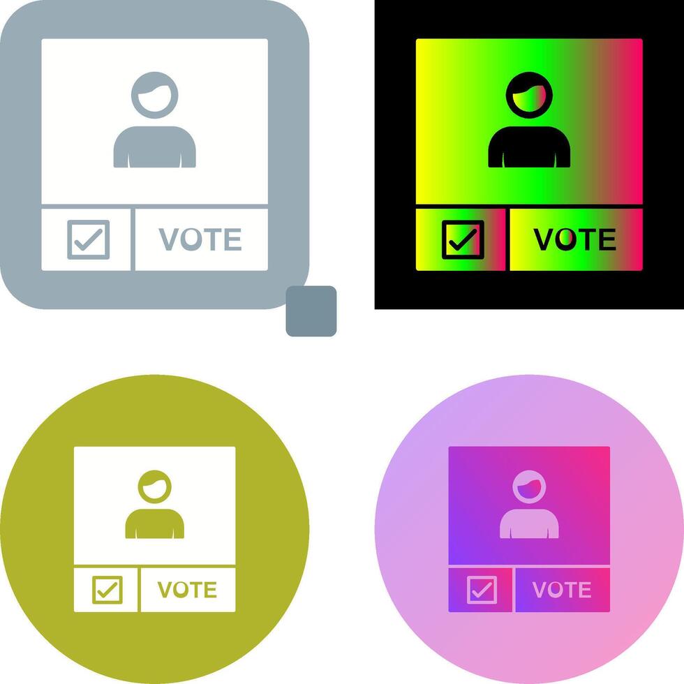 Candidate Banner Icon Design vector