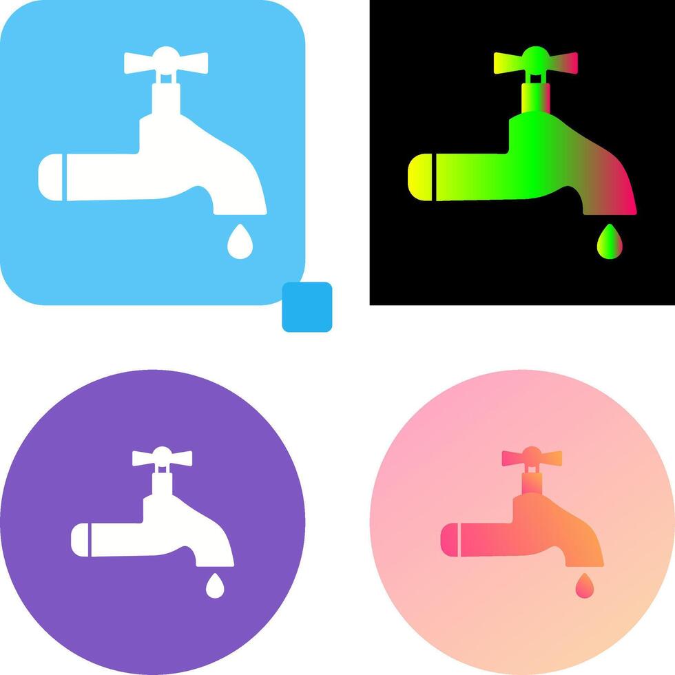Water Tap Icon Design vector