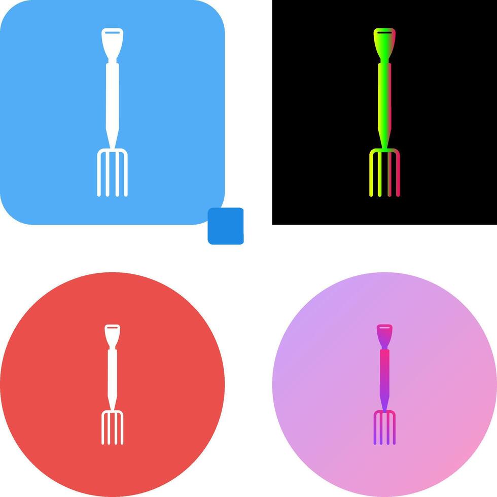 Gardening Fork Icon Design vector