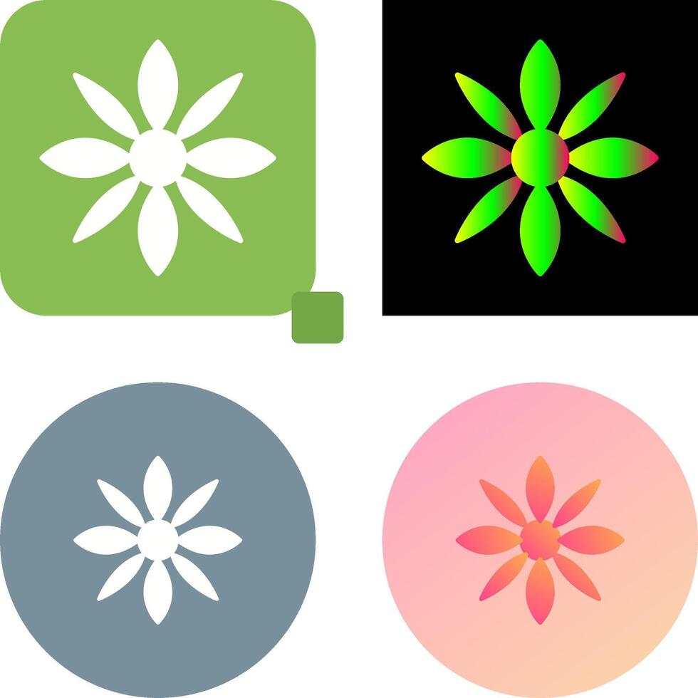 Flower Icon Design vector