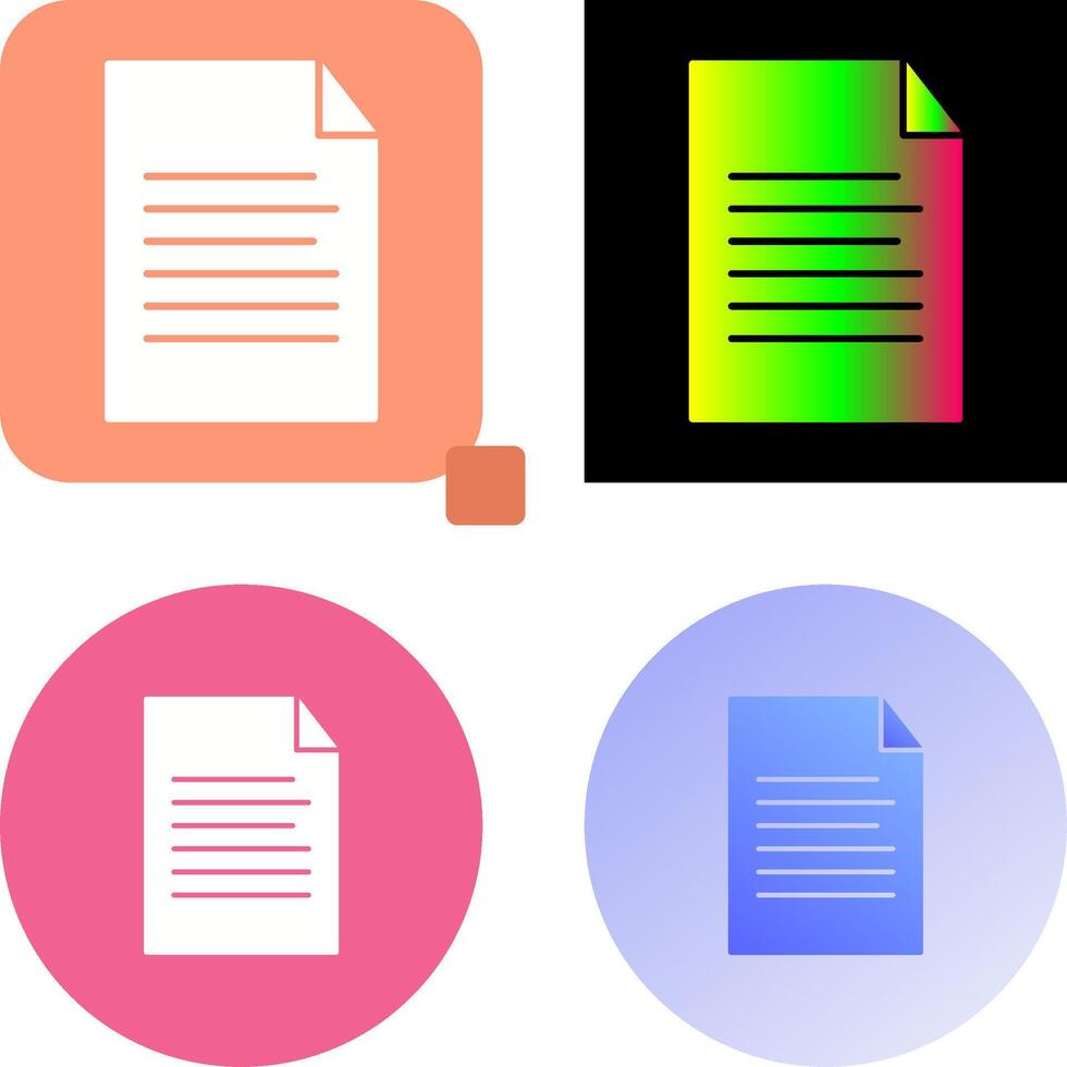 Sheet Icon Design vector