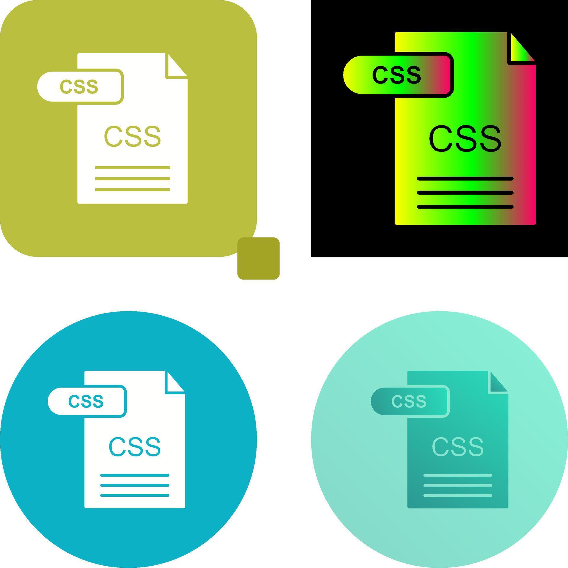 CSS Icon Design 45526043 Vector Art at Vecteezy