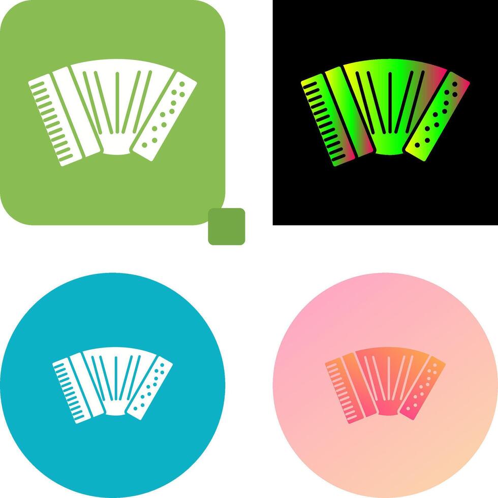Accordion Icon Design vector