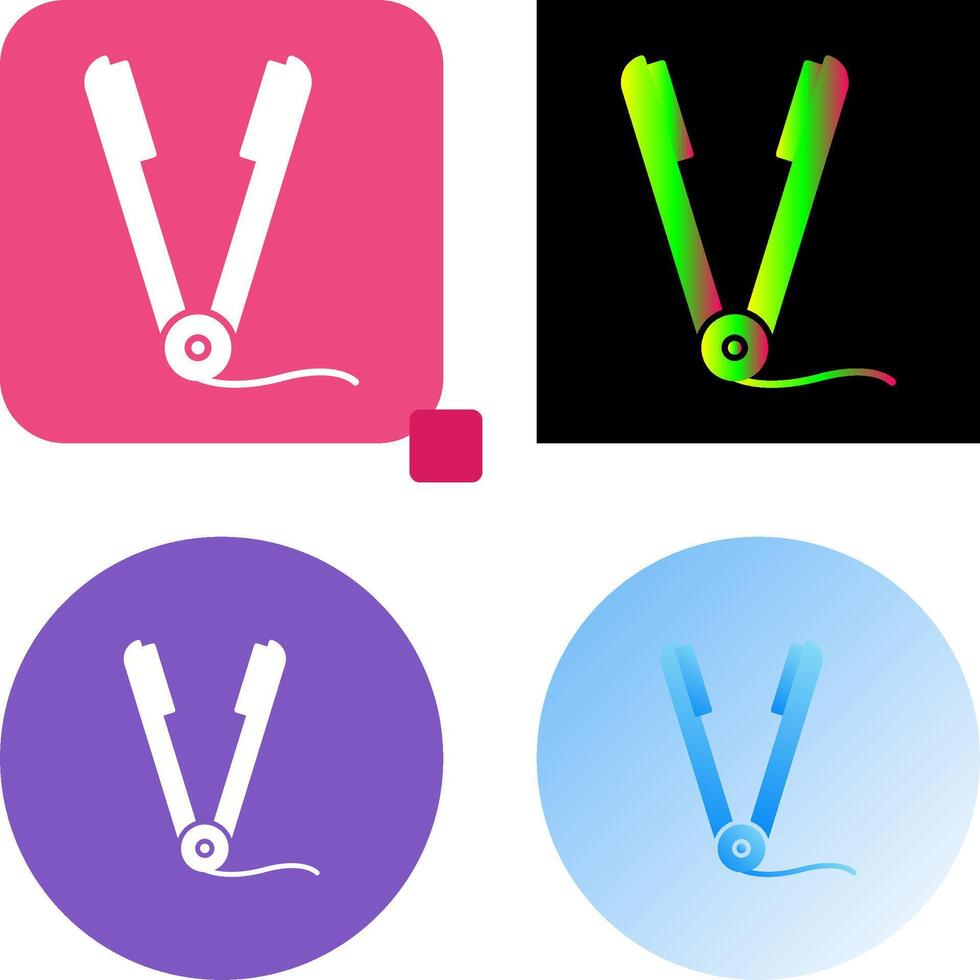 Straightener Icon Design vector