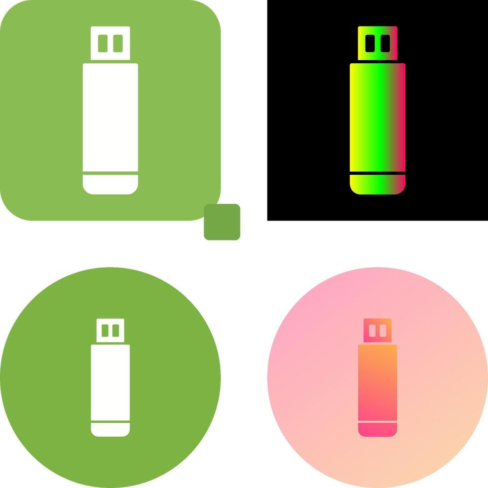 USB Drive Icon Design vector