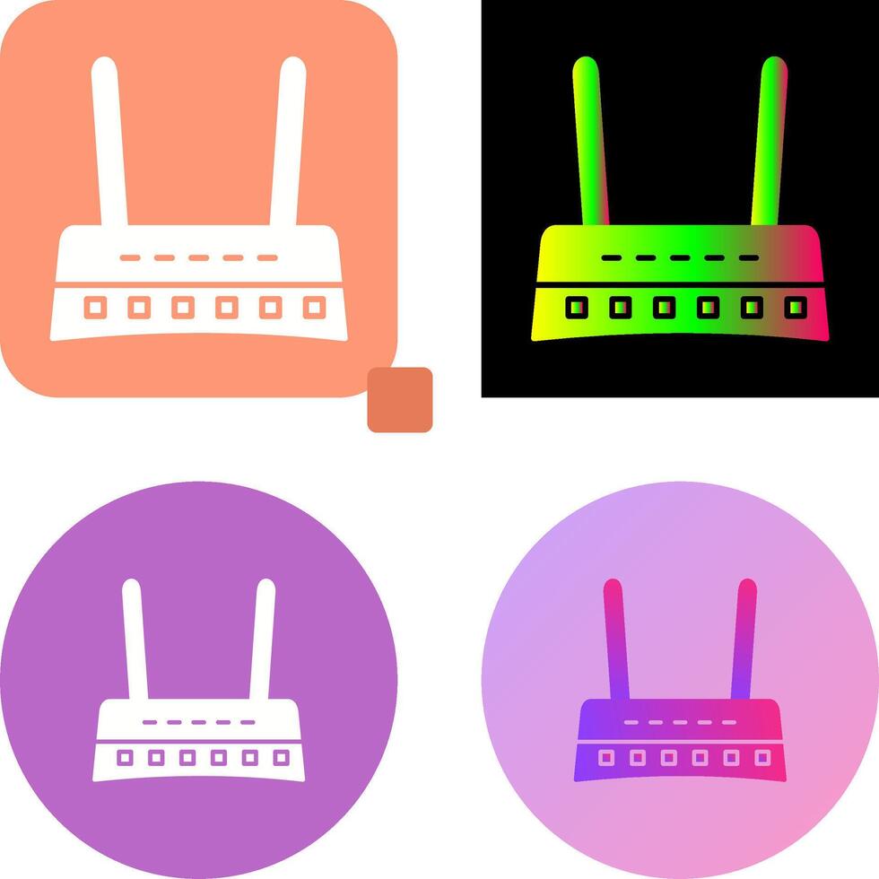 Router Icon Design vector