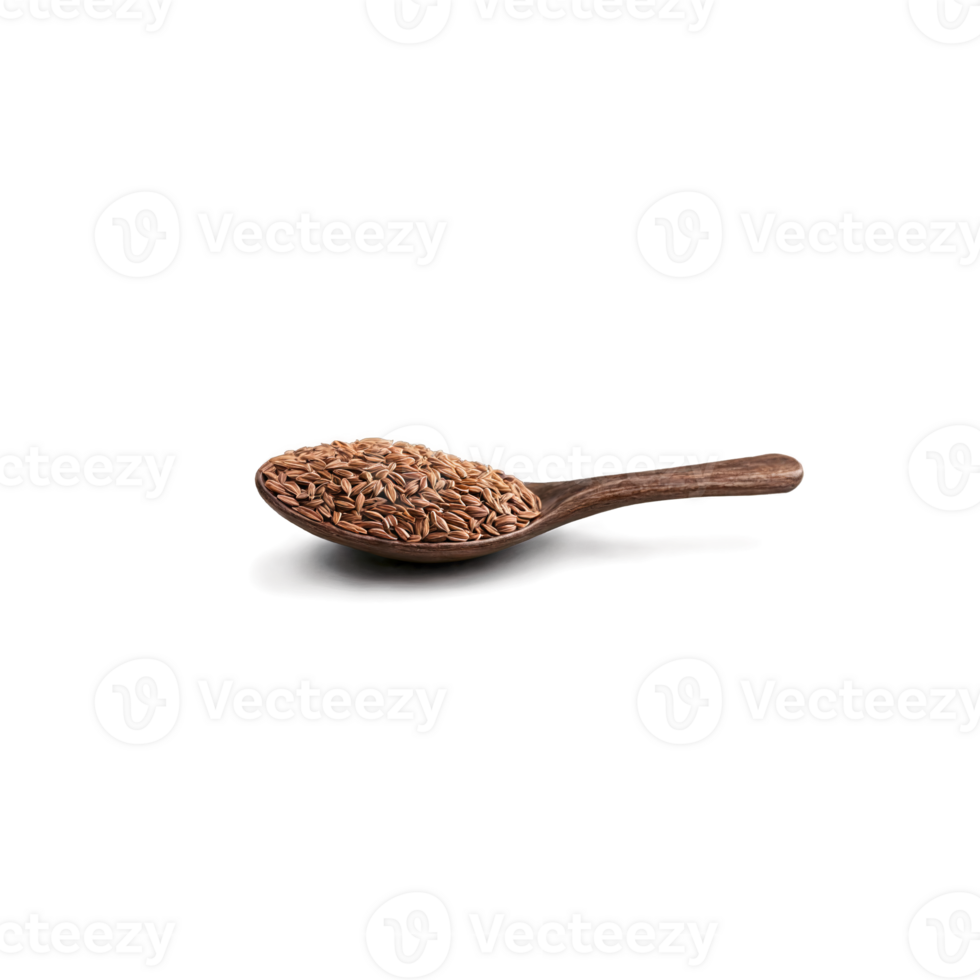 Caraway seeds dark brown color curved shape ridged texture Food and culinary concept png