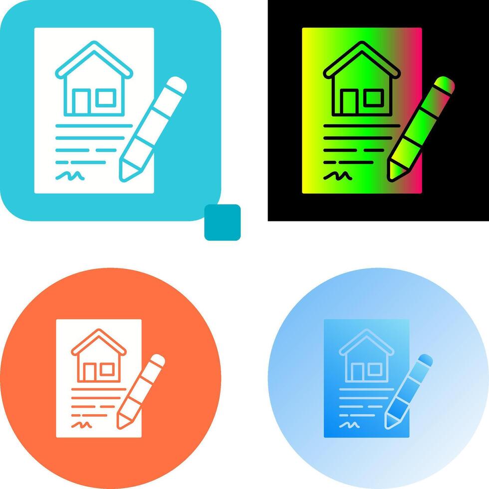 Contract Icon Design vector