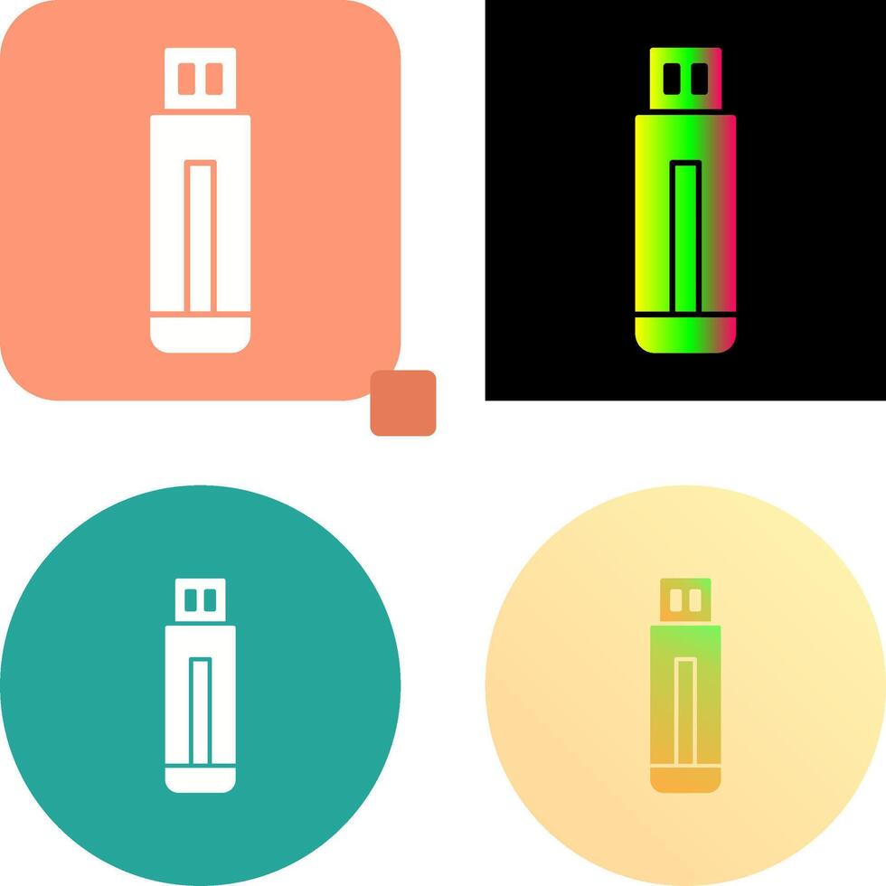 USB Drive Icon Design vector