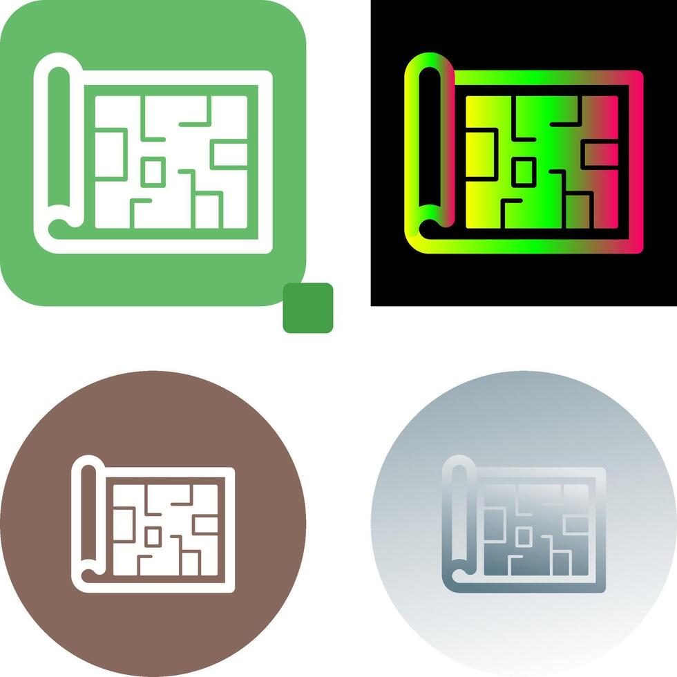 Blueprint Icon Design vector