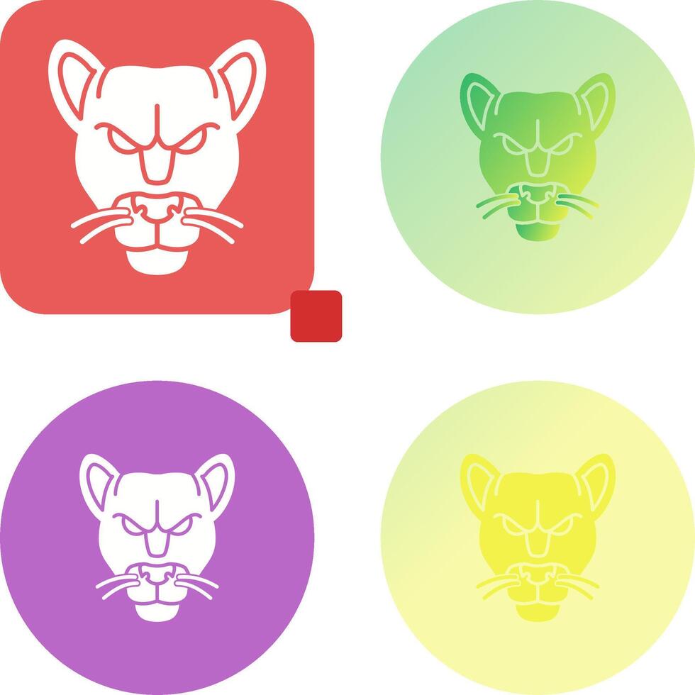 Black Panther Icon Design vector