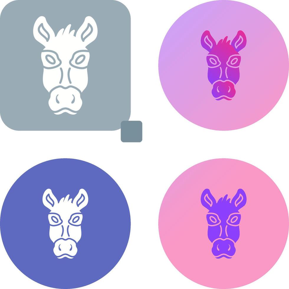 Donkey Icon Design vector