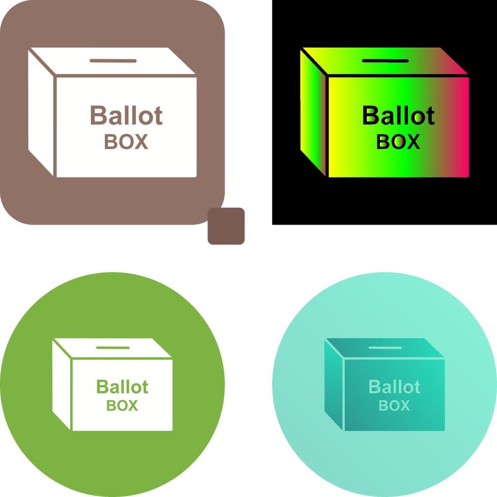 Ballot Box Icon Design vector