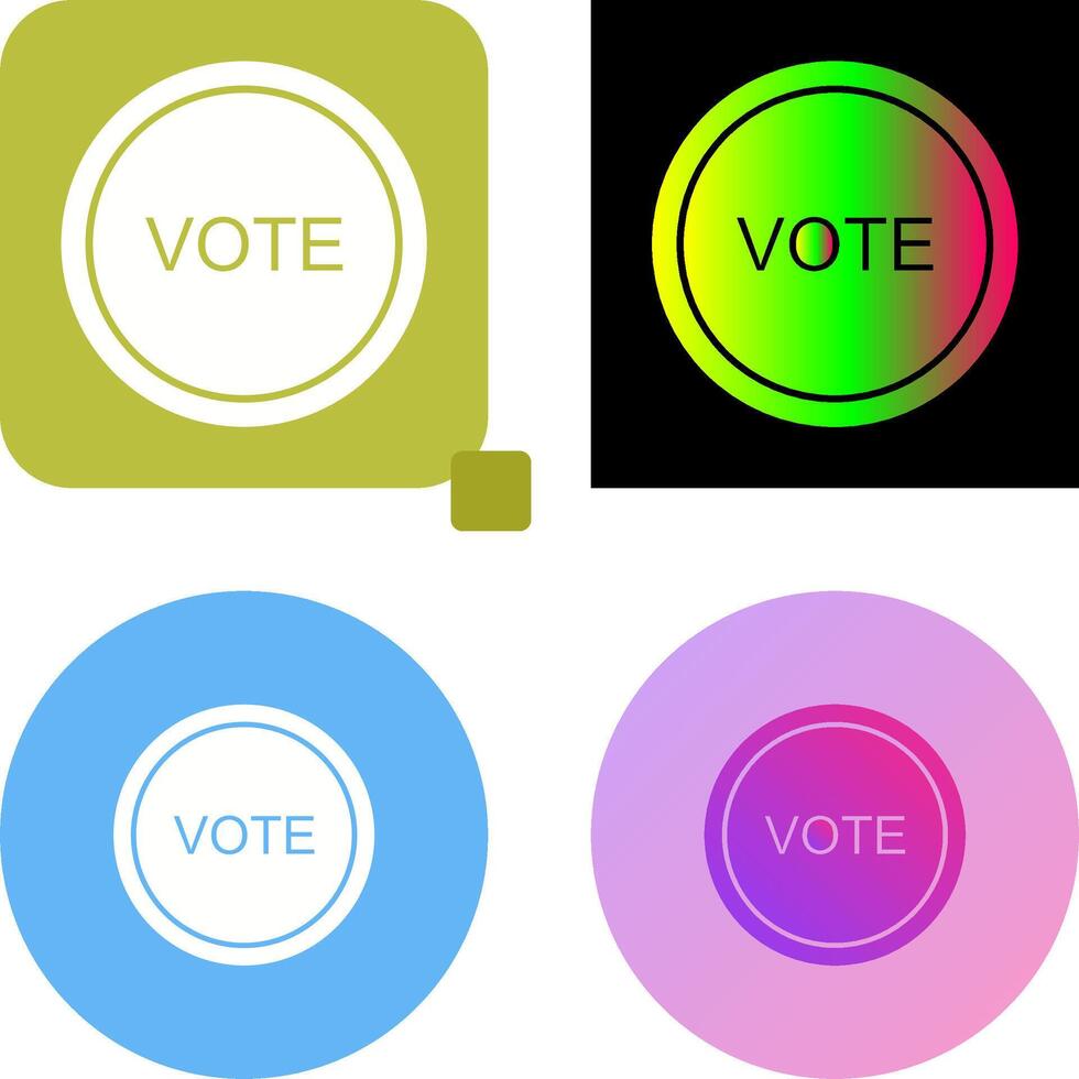Vote Link Icon Design vector