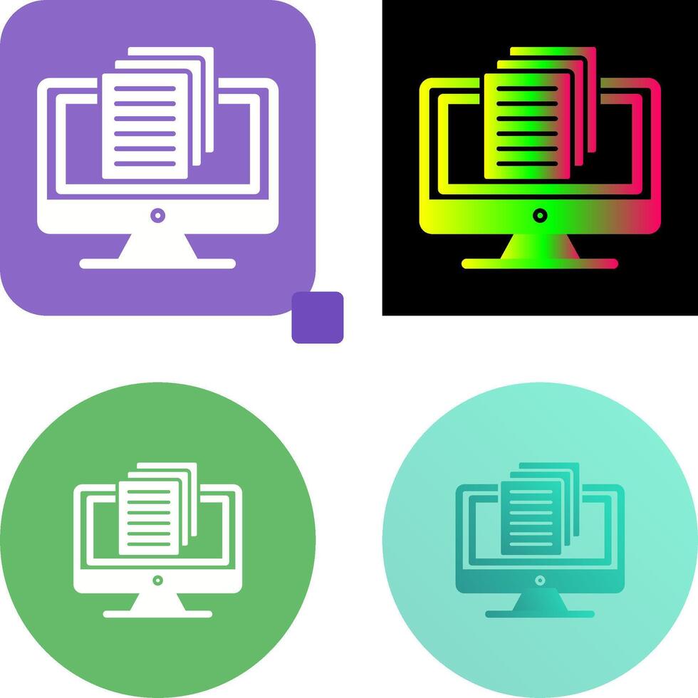 Document Icon Design vector
