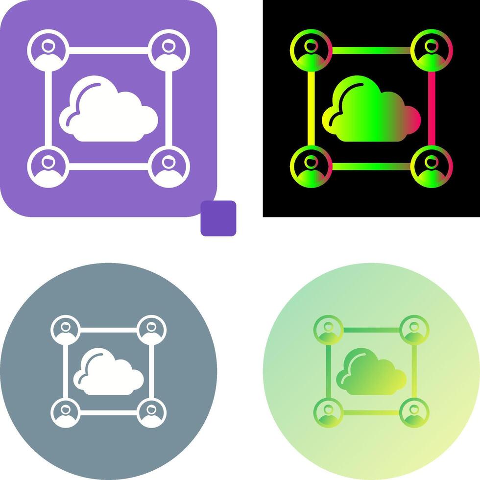 Network Icon Design vector