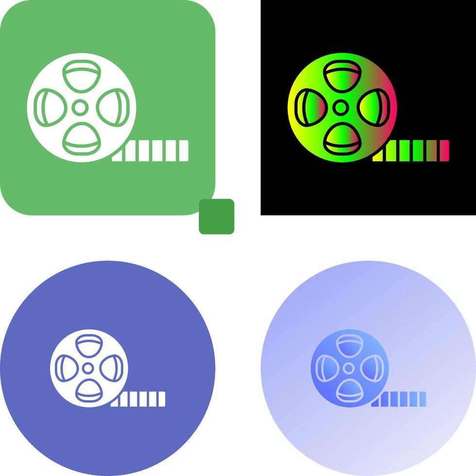 Film Reel Icon Design vector