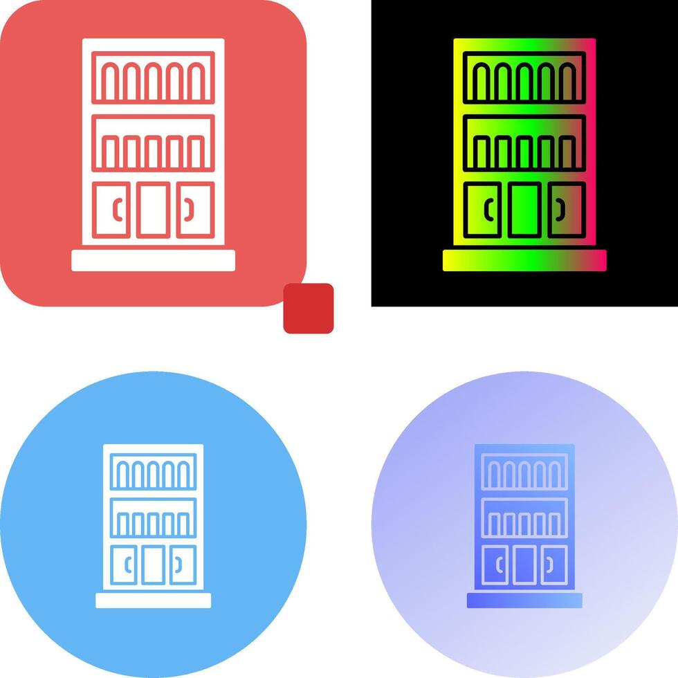 Book Shelf Icon Design vector