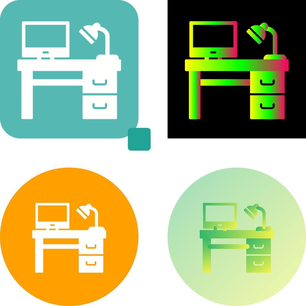 Desk Icon Design vector