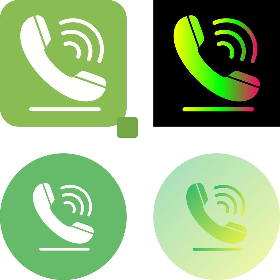 Phone Call Icon Design vector
