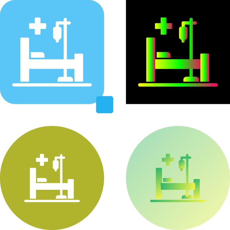 Bed Icon Design vector