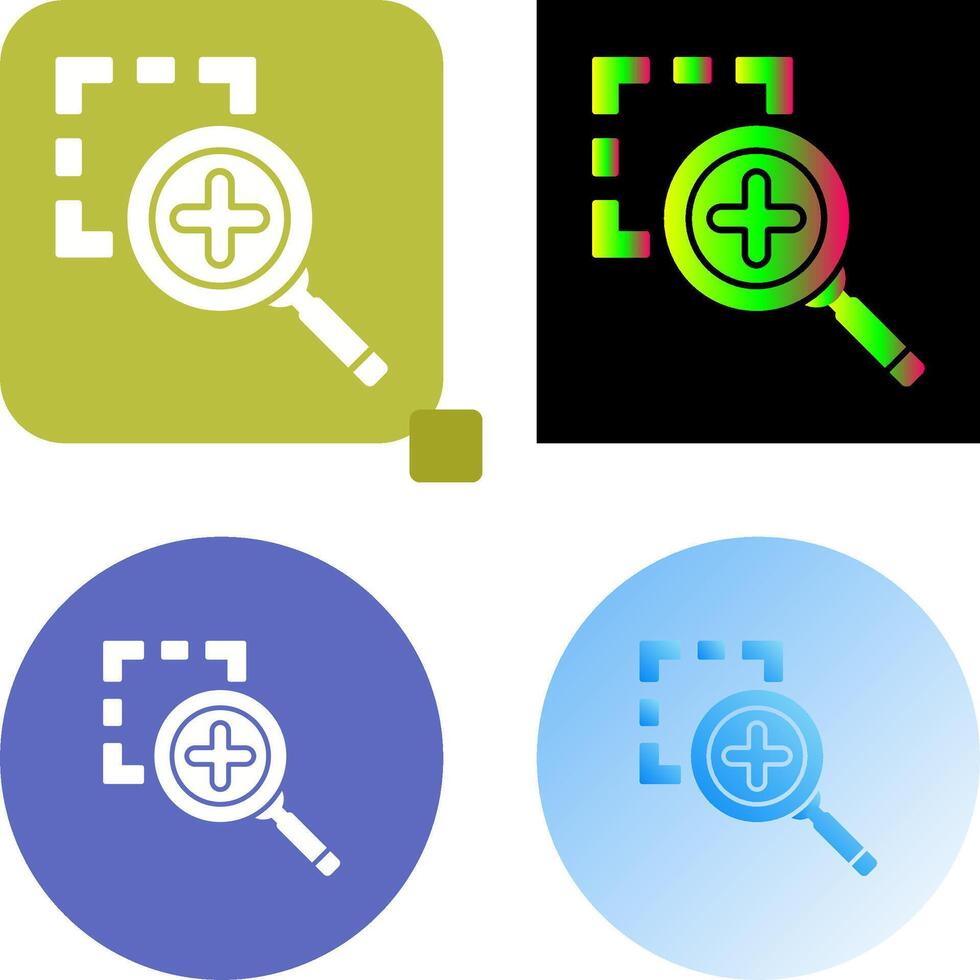 Zoom In Icon Design vector