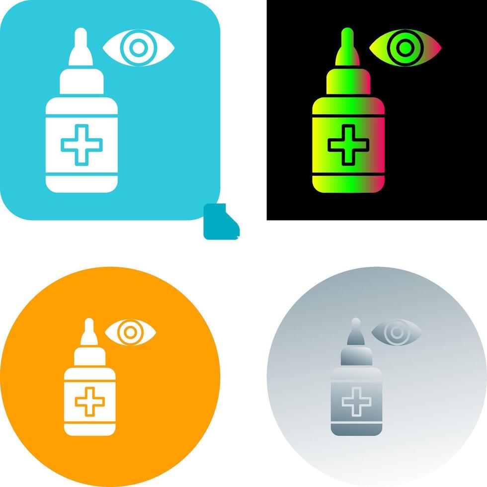 Eye Drop Icon Design vector