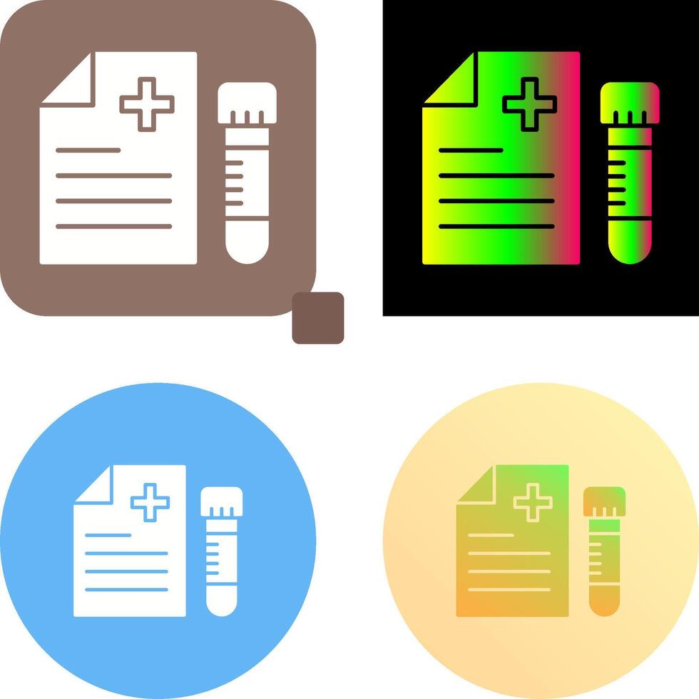 Blood Test Icon Design vector