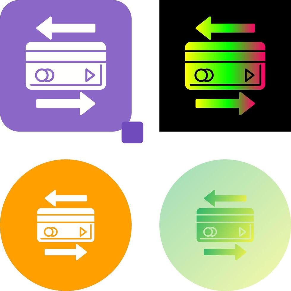 Transaction Icon Design vector