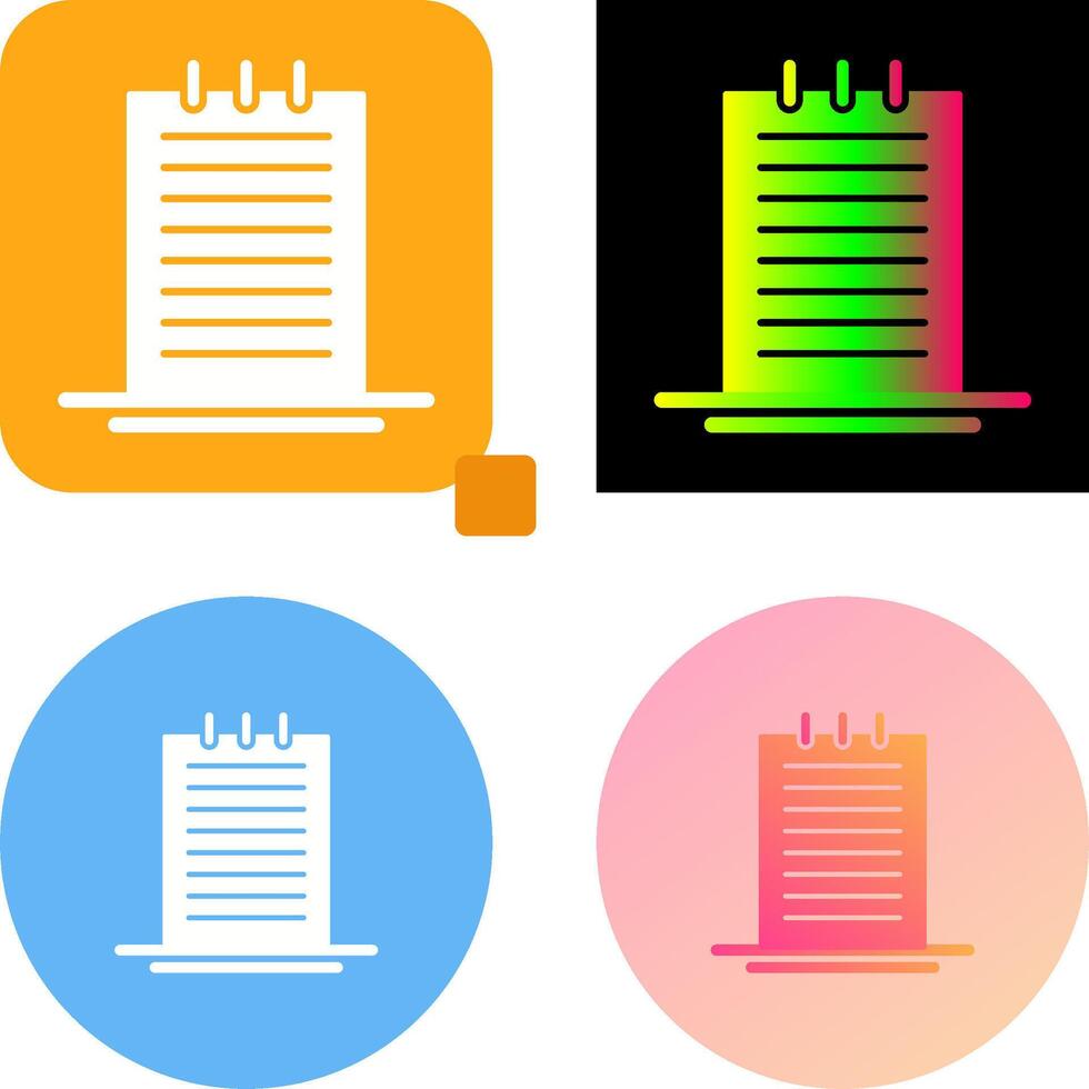 Notes Icon Design vector