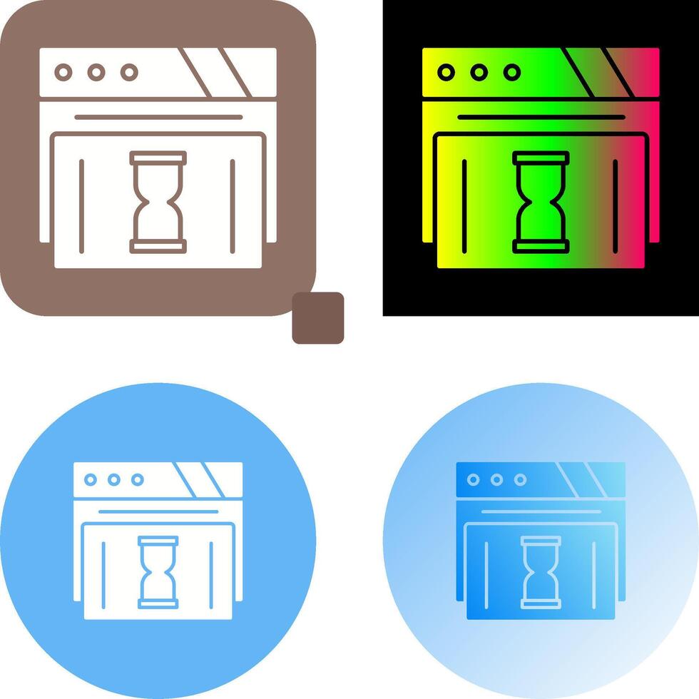 Waiting Icon Design vector