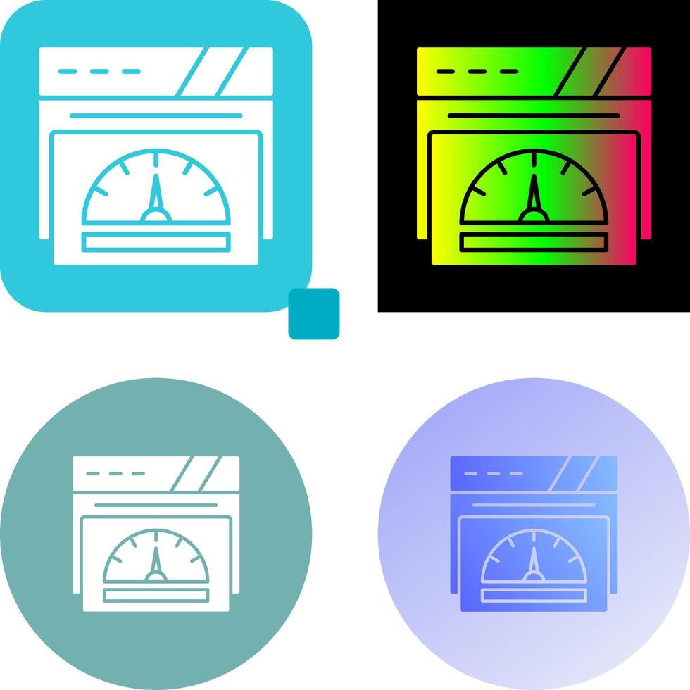 Speedometer Icon Design vector