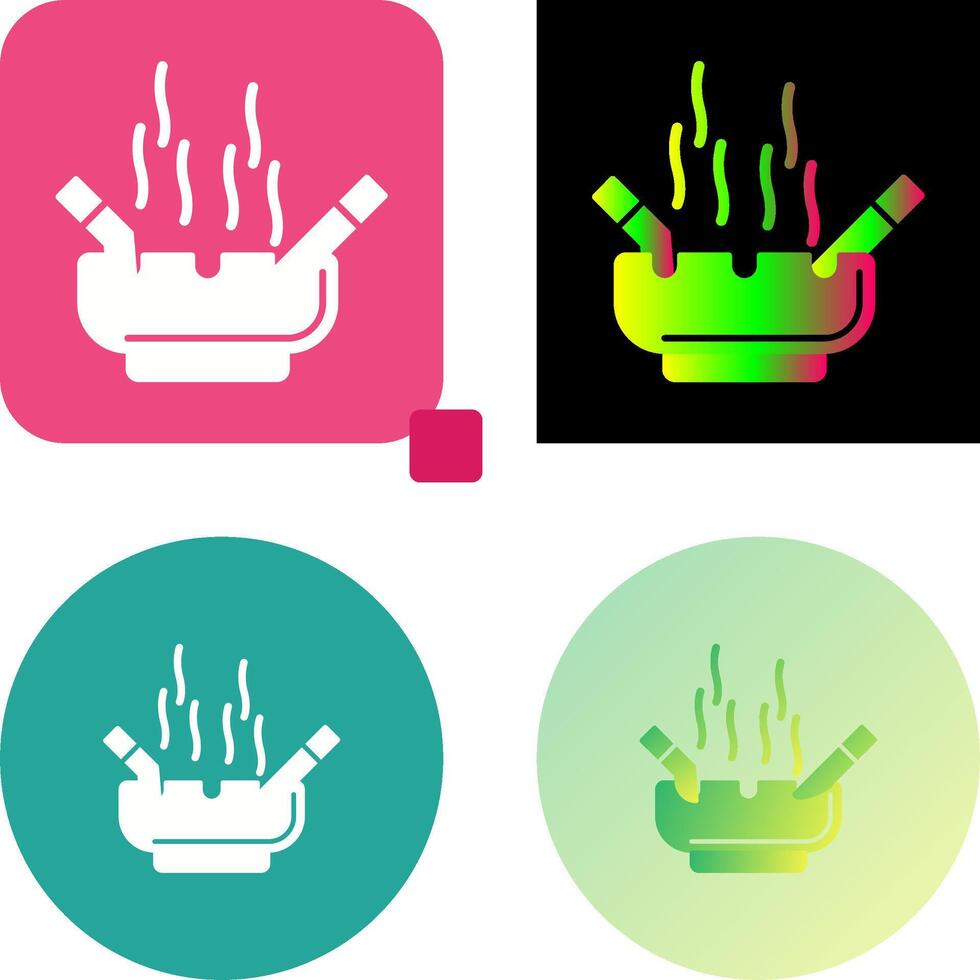 Ashtray Icon Design vector
