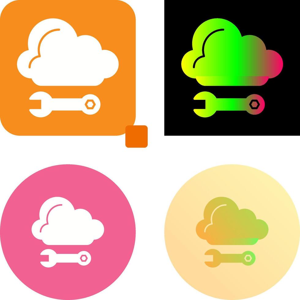 Cloud Computing Icon Design vector