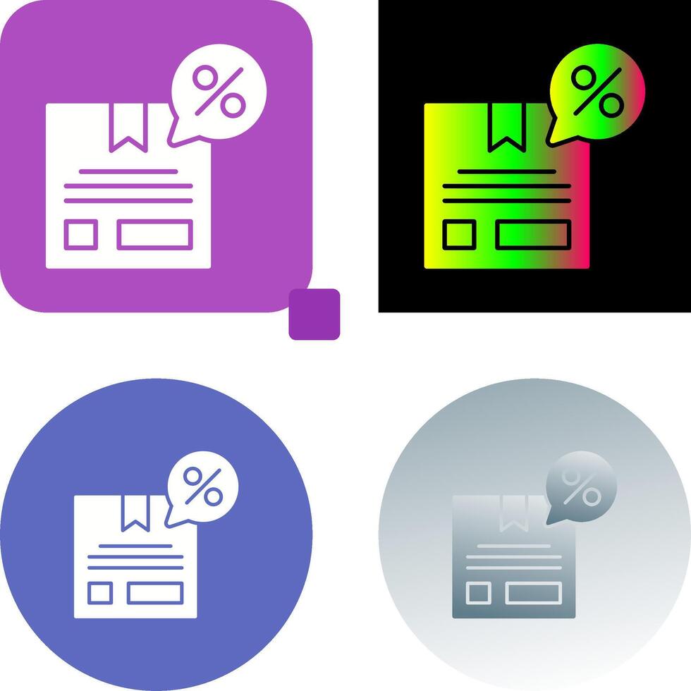 Discount Icon Design vector
