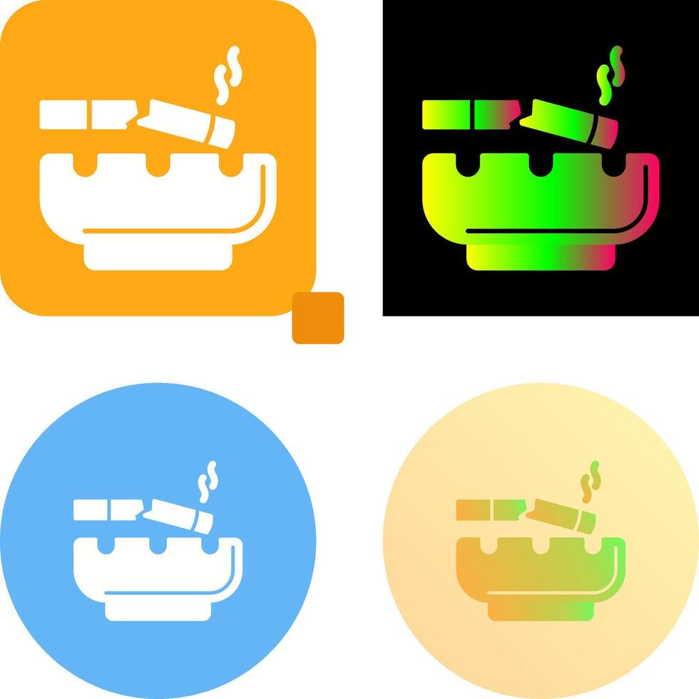 Broken Cigarette Icon Design vector