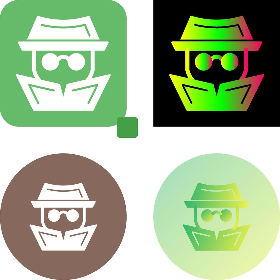 Hacker Icon Design vector