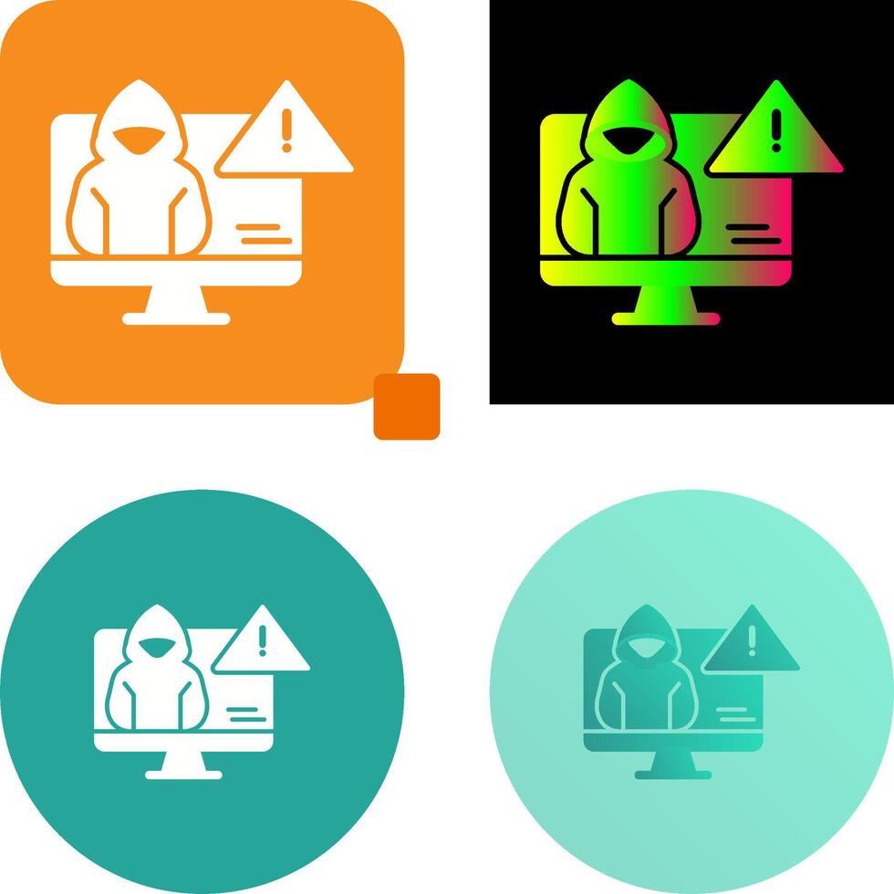 Threat Icon Design vector