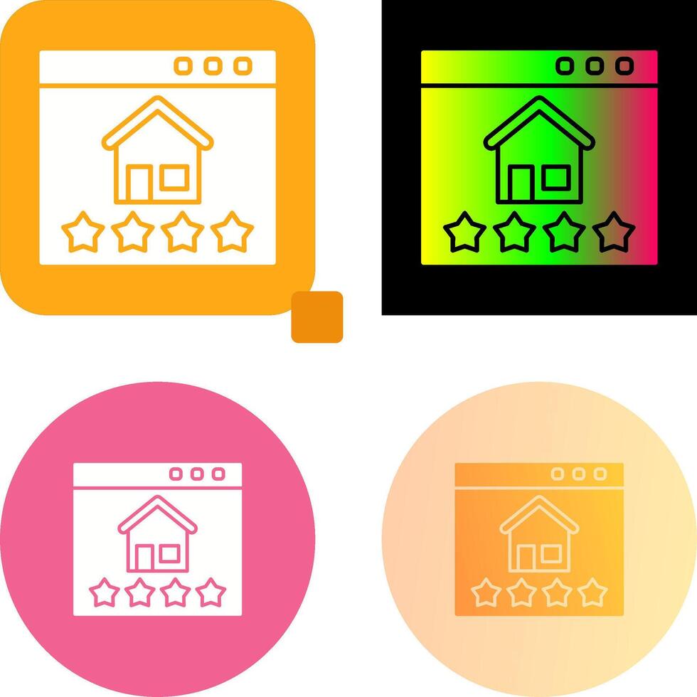 Rating Icon Design vector